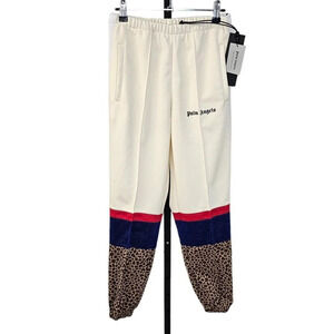 Palm Angels Women's Colorblock Jogger Track Pant Leopard Metallic Size XS NWT